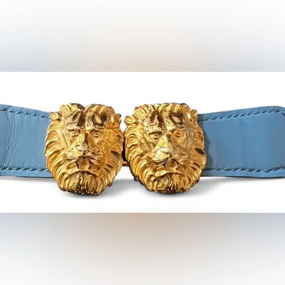 Vintage lion belt elastic size Small/Medium - Picture 2 of 3